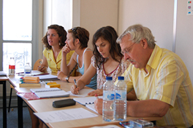 Langue Onze Toulouse Studenten in ihrer Klasse